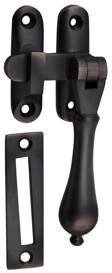 Tradco Casement Fastener Teardrop Long Throw - Antique Copper (1741)