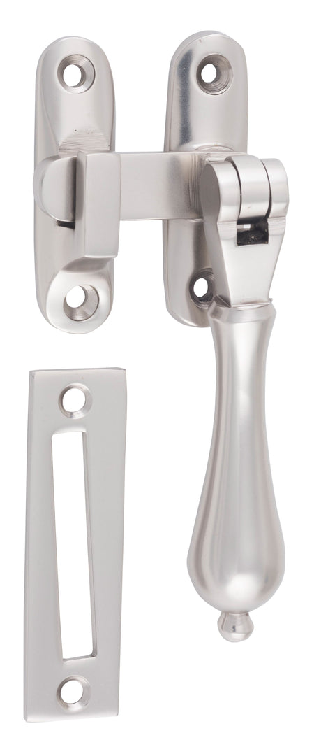 Tradco Casement Fastener Teardrop Long Throw - Satin Nickel (6583)