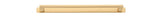 Iver Baltimore Cabinet Pull with Backplate - Brushed Brass - CTC 320mm (20916B)