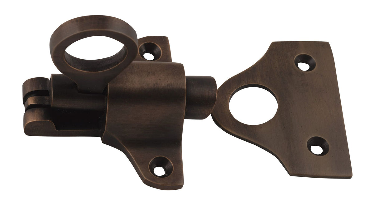 Tradco Fanlight Catch - H50mm - Polished Brass - 2