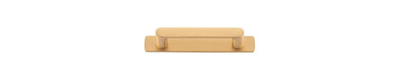 Iver Osaka Cabinet Pull with Backplate - Brushed Brass - CTC 96mm (20946B)