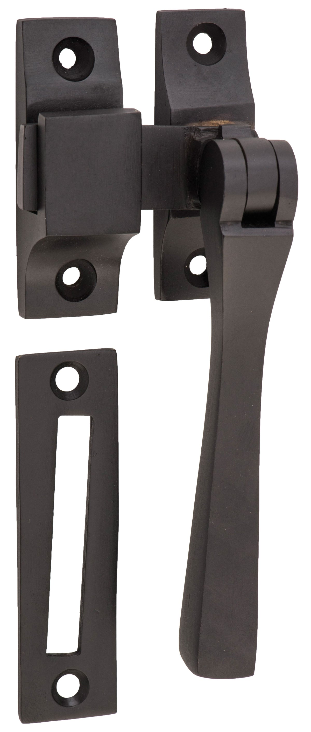 Tradco Casement Fastener Square - Matt Black (1823)