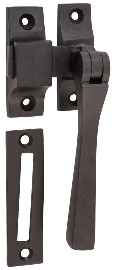 Tradco Casement Fastener Square - Matt Black (1823)