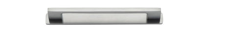 Iver Cali Cabinet Pull with Backplate - Brushed Chrome - CTC 160mm (0536B)