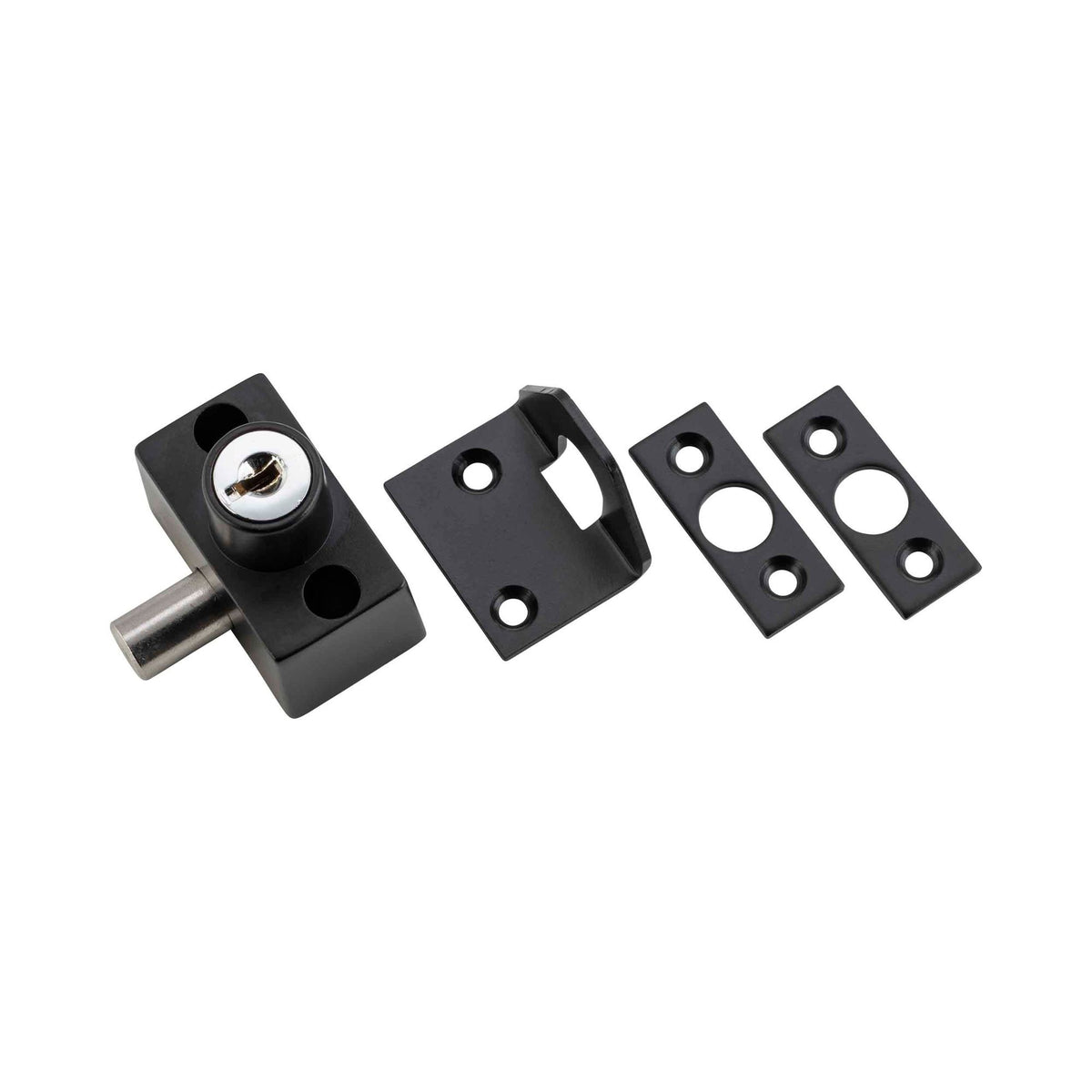 Tradco Sash / Sliding Window Lock Zinc Alloy - H41mm · 43mm - Matt Black (20303)