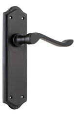 Tradco Henley Lever - Matt Black - Skeleton Key (9615)