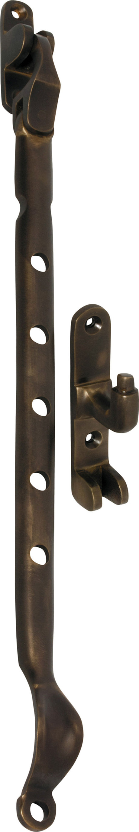 Tradco Casement Stay Sidemount - 300mm - Antique Brass (2314)