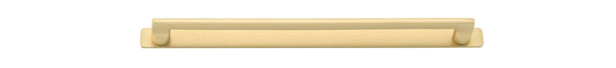 Iver Baltimore Cabinet Pull with Backplate - Brushed Gold PVD - CTC 320mm (17203B)