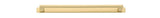 Iver Baltimore Cabinet Pull with Backplate - Brushed Gold PVD - CTC 320mm (17203B)