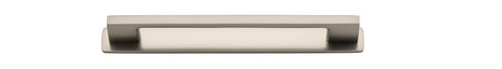 Iver Cali Cabinet Pull with Backplate - Satin Nickel - CTC 160mm (0552B)