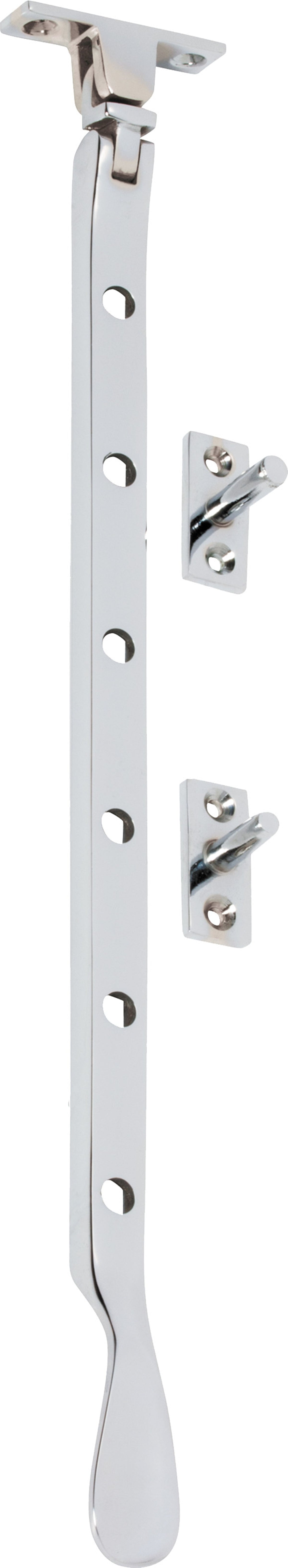 Tradco Casement Stay Base Fix Large - 300mm - Chrome Plated (1728)