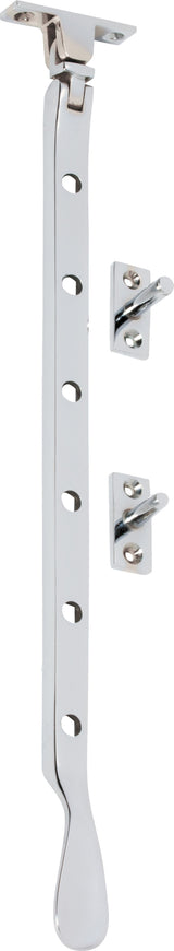 Tradco Casement Stay Base Fix Large - 300mm - Chrome Plated (1728)