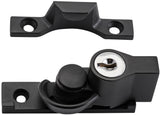 Tradco Sash Fastener Locking Narrow Zinc Alloy - 65mm - Matt Black (9864)