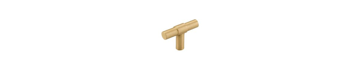 Iver Helsinki Cabinet Pull T-Bar - Brushed Brass (20986)