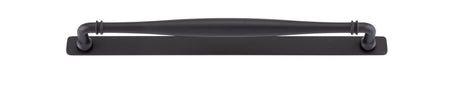 Iver Sarlat Cabinet Pull with Backplate - Matt Black - CTC 320mm (21093B)