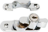 Tradco Sash Fastener Locking Zinc Alloy - 64mm - Chrome Plated (1608)