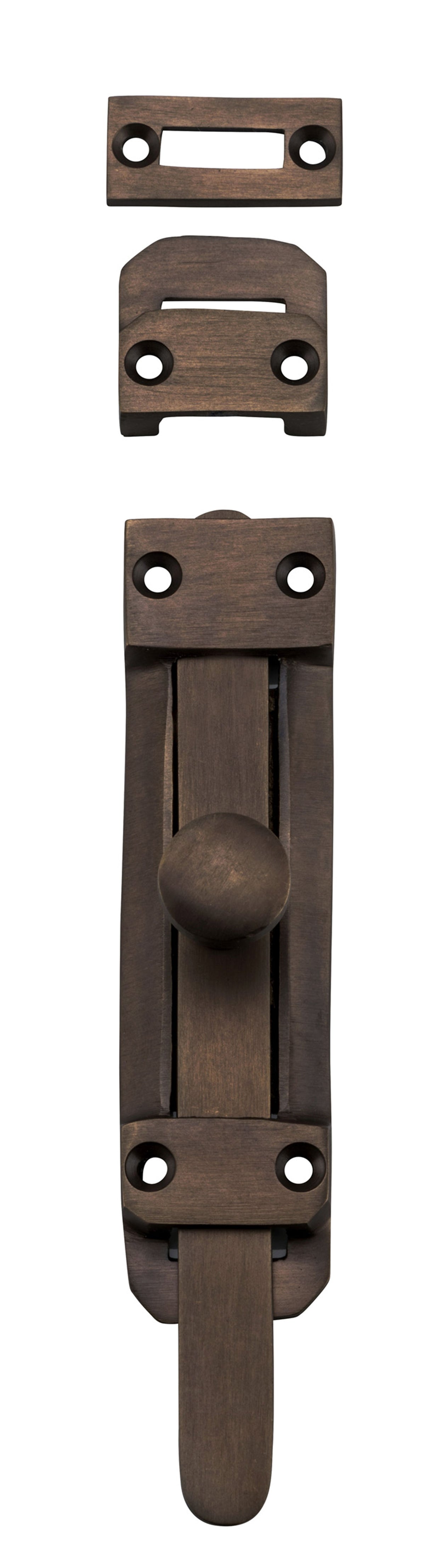 Tradco Tower Bolt - H118mm - Antique Brass (9719)