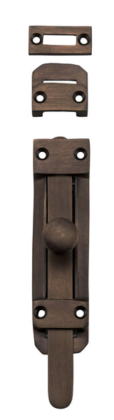 Tradco Tower Bolt - H118mm - Antique Brass (9719)