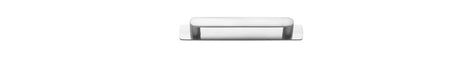 Iver Osaka Cabinet Pull with Backplate - Brushed Chrome - CTC 128mm (20955B)