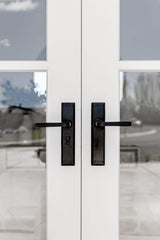 Tradco Menton Lever Long Backplate Door Handle - Satin Brass - 6