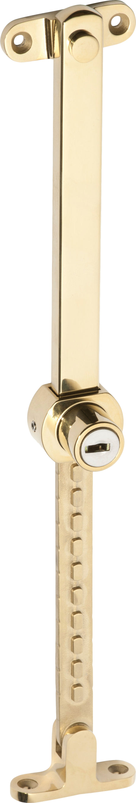 Tradco Casement Stay Stainless Steel Telescopic Locking - 200-295mm - Anti-tarnish Brass (1674)