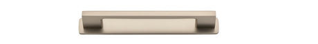 Iver Cali Cabinet Pull with Backplate - Satin Nickel - CTC 128mm (0551B)
