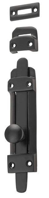 Tradco Tower Bolt - H118mm - Matt Black (9666)