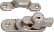 Tradco Sash Fastener Locking Zinc Alloy - 64mm - Satin Nickel (8700)