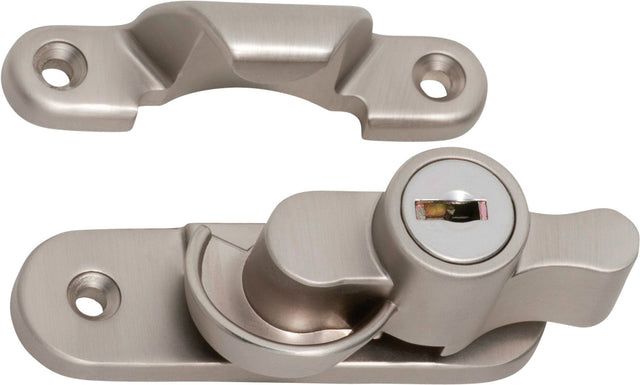 Tradco Sash Fastener Locking Zinc Alloy - 64mm - Satin Nickel (8700)
