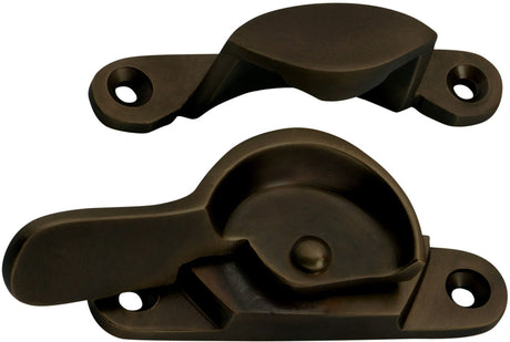 Tradco Sash Fastener Narrow - 69mm - Antique Brass (2283)