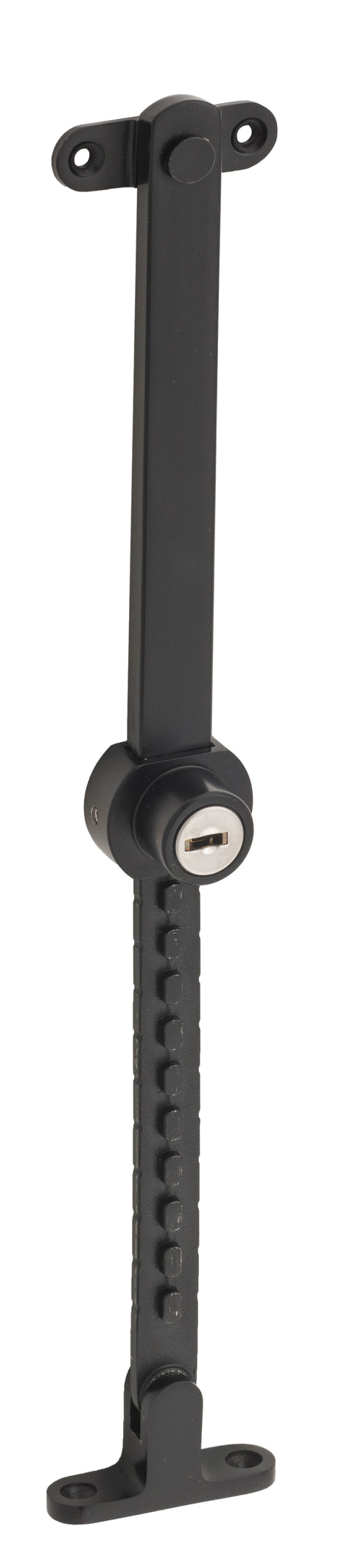 Tradco Casement Stay Stainless Steel Telescopic Locking - 200-295mm - Matt Black (9639)