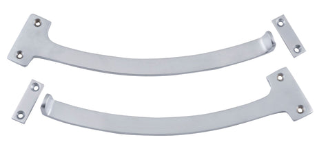 Tradco Fanlight Stop Pair - 190mm - Satin Chrome (9768)