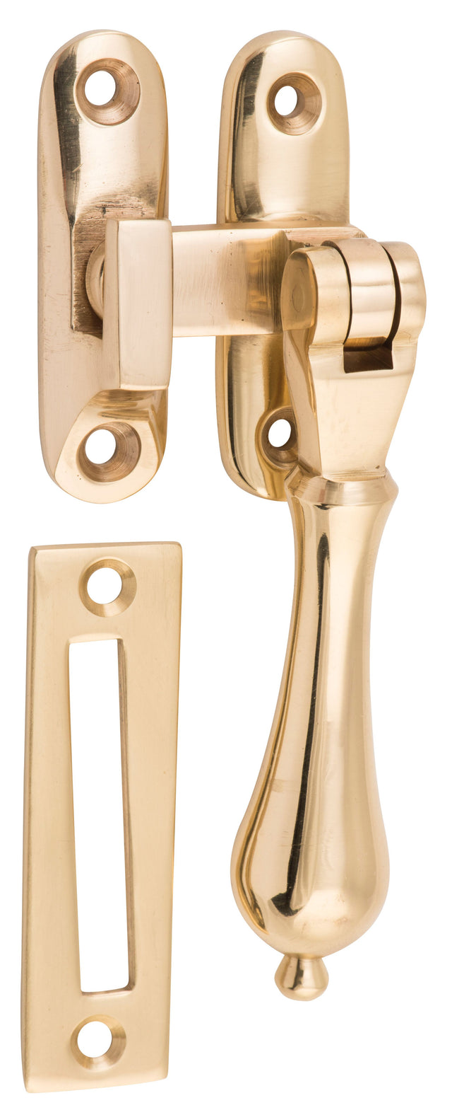Tradco Casement Fastener Teardrop - Polished Brass (1730)