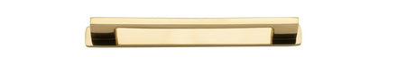 Iver Cali Cabinet Pull with Backplate - Polished Brass - CTC 160mm (0516B)