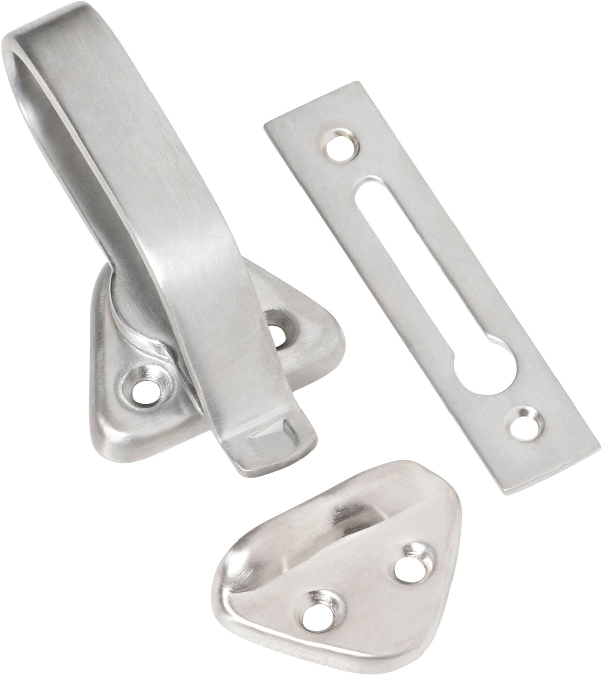Tradco Hopper Window Fastener - 74mm - Satin Chrome (1688)