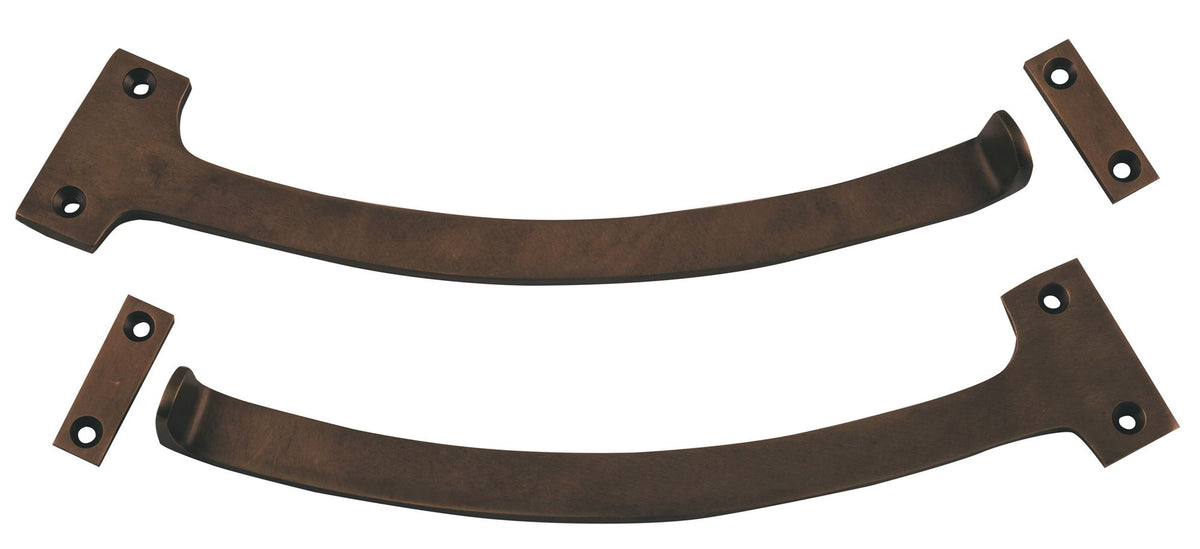 Tradco Fanlight Stop Pair - 190mm - Antique Brass (9718)