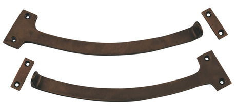 Tradco Fanlight Stop Pair - 190mm - Antique Brass (9718)