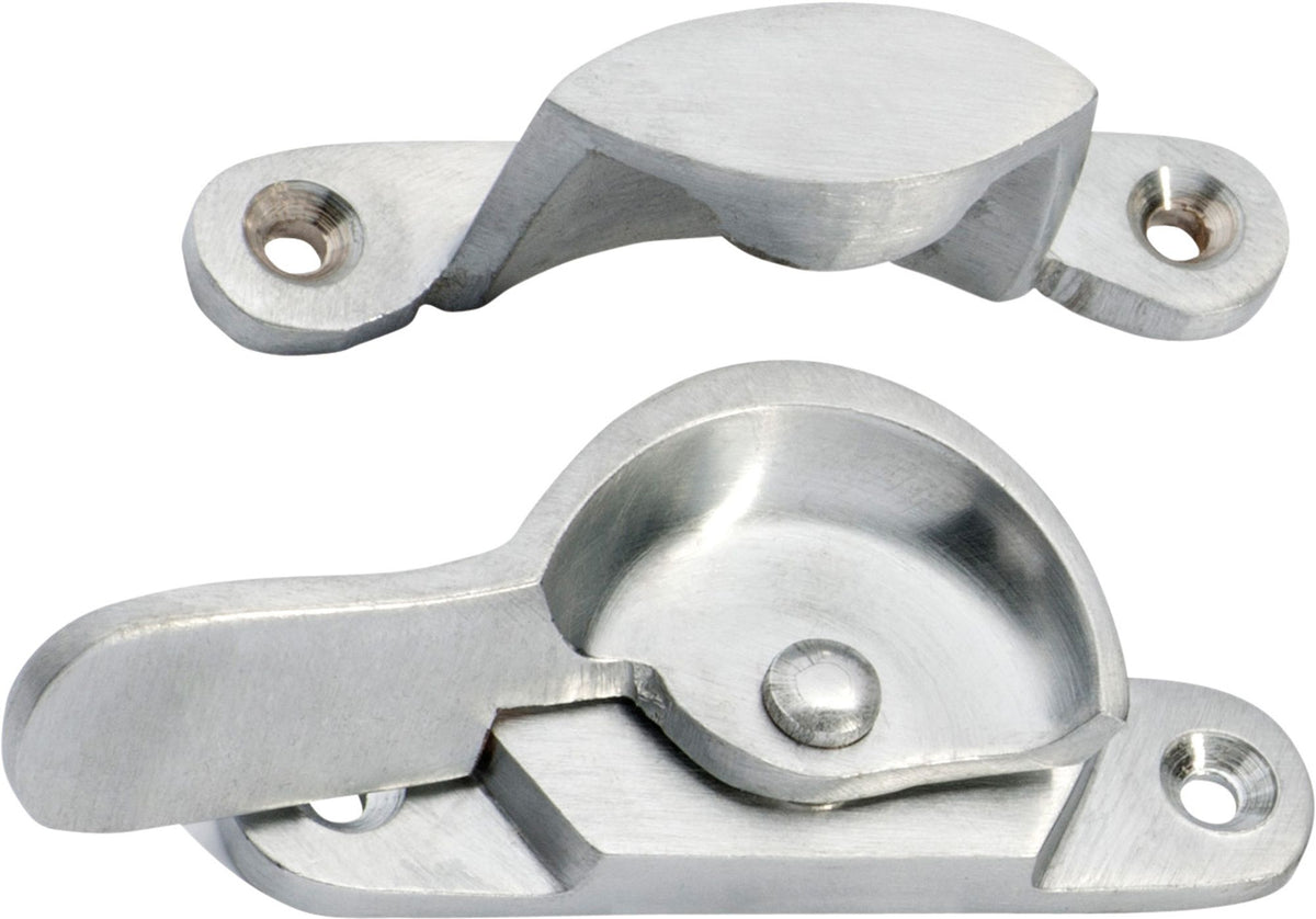 Tradco Sash Fastener Narrow - 69mm - Satin Chrome (1618)