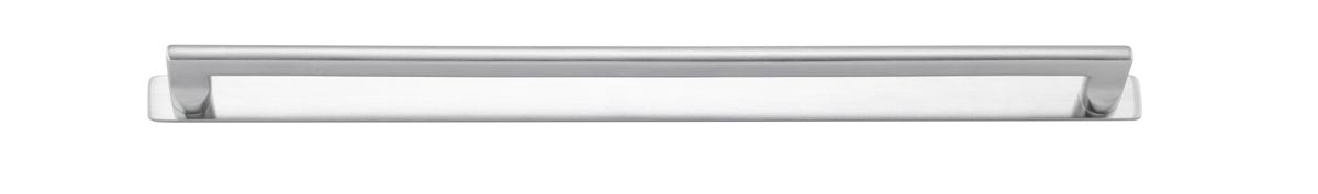 Iver Baltimore Cabinet Pull with Backplate - Brushed Chrome - CTC 450mm (20925B)