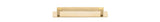 Iver Brunswick Cabinet Pull with Backplate - Brushed Gold PVD - CTC 160mm (22110B)