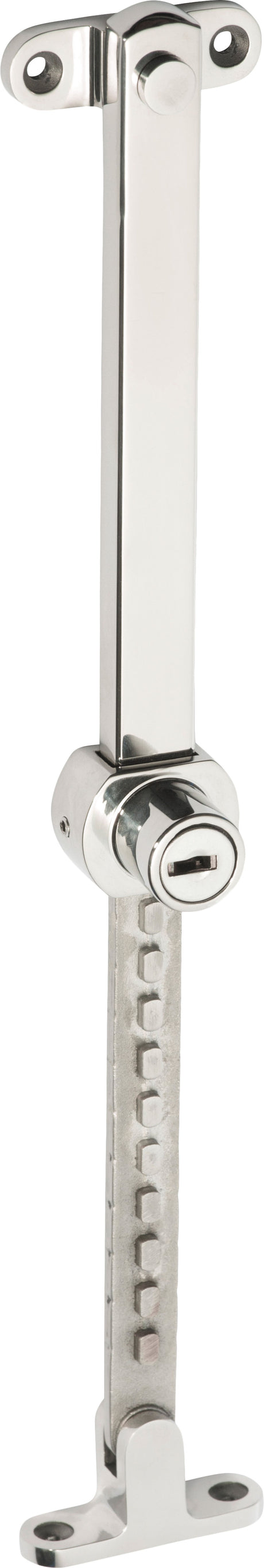Tradco Casement Stay Stainless Steel Telescopic Locking - 200-295mm - Polished Stainless Steel (1676)