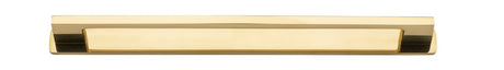 Iver Cali Cabinet Pull with Backplate - Polished Brass - CTC 256mm (0517B)
