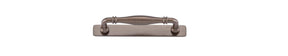 Iver Sarlat Cabinet Pull with Backplate - Signature Brass - CTC 128mm (21061B)