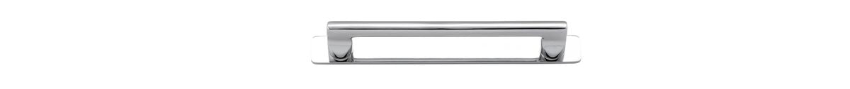 Iver Baltimore Cabinet Pull with Backplate - Polished Chrome - CTC 160mm (20894B)