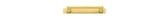 Iver Baltimore Cabinet Pull with Backplate - Brushed Gold PVD - CTC 128mm (17200B)