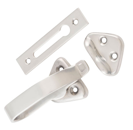 Tradco Hopper Window Fastener - 74mm - Satin Nickel (9806)