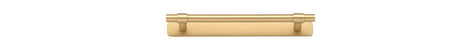 Iver Helsinki Cabinet Pull with Backplate - Brushed Brass - CTC 160mm (21016B)