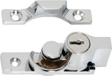 Tradco Sash Fastener Locking Narrow Zinc Alloy - 65mm - Chrome Plated (1623)