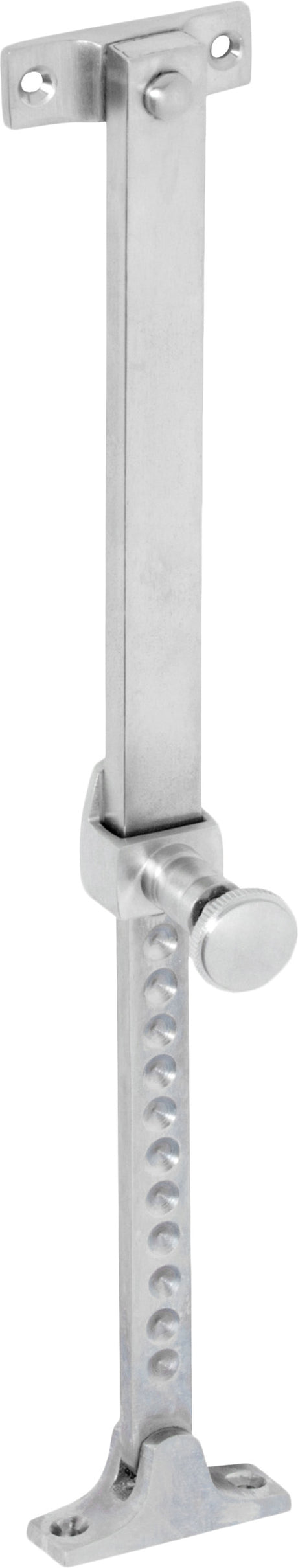 Tradco Casement Stay Telescopic Screw Down - 200-295mm - Satin Chrome (1723)
