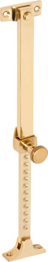 Tradco Casement Stay Telescopic Screw Down - 200-295mm - Polished Brass (1702)